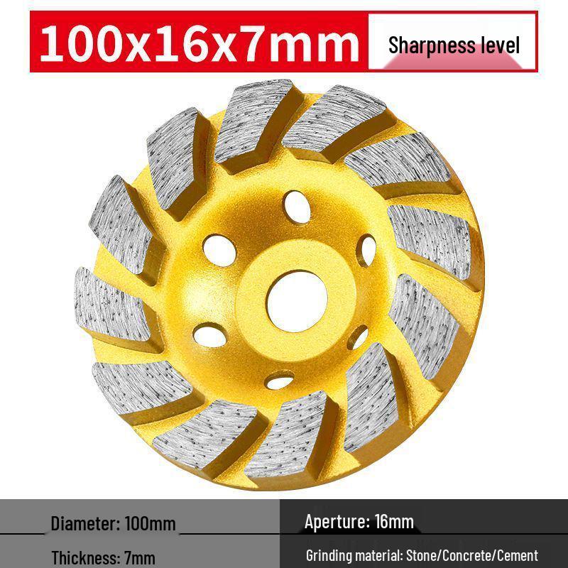Professional Diamond Grinding Disc for Concrete, Stone, Red Brick, and Cement