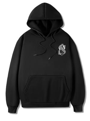 Men's Casual Hoodie, Comfortable Pullover, Long Sleeves, Regular Fit, Hood and Drawstring