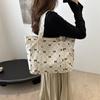 Corduroy Trend Bow Rhombus Casual Shoulder Bag Autumn Fashion Trend Simple Shoulder Underarm Bag