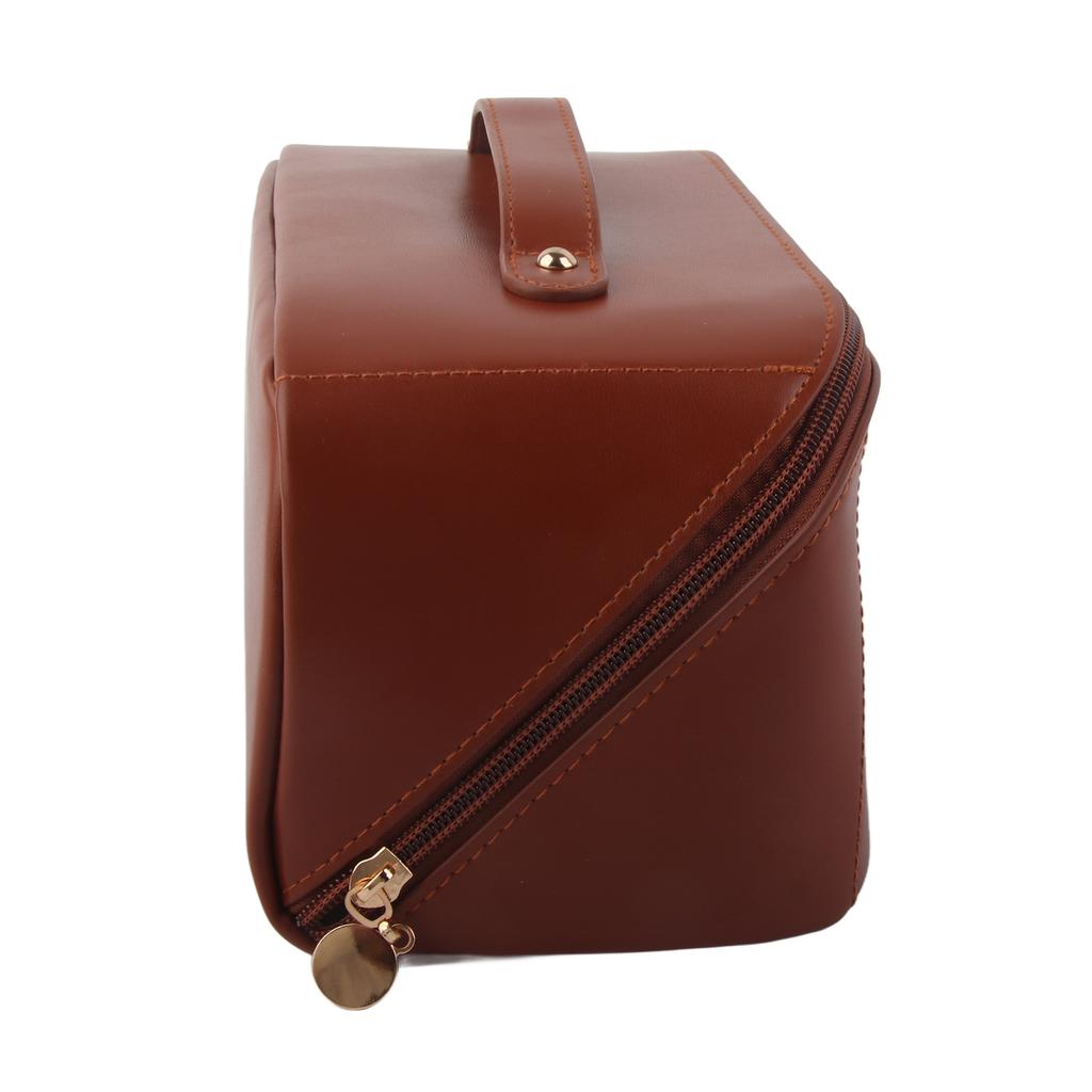 Kosmetyczka Poduszka Organ do Makijażu Domowa Podróżna Przechowywanie Przyborów do Mycia Duża Pojemność Karmel