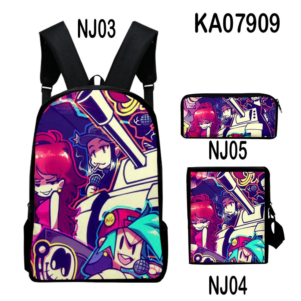 Traditional Creative Cool The Gaslight District 3D Designed 3pcs/Set Learner Student Bags Everyday Laptop Knapsack Backpack Meal Tote Pencil Pouch