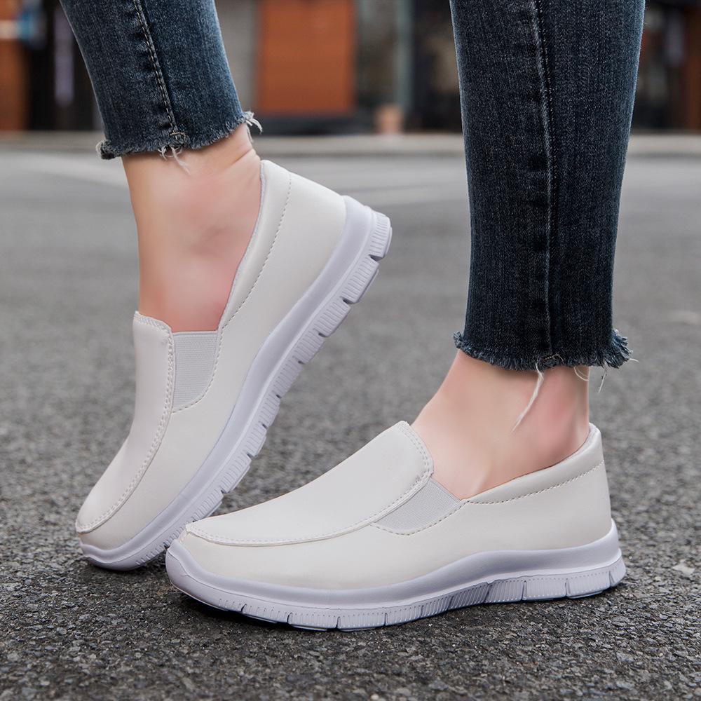 Γυναικεία Ελαφριά Λευκά Αθλητικά Παπούτσια με Πλατφόρμα για Νοσοκόμες