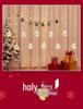 Festive Window Curtain Lights & Ornaments - Luminous Wishing Balls for Christmas Scenes