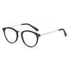 ZENOTTIC Retro Round Optical Prescription Eyeglasses Frames Unisex Ultralight Acetate Metal Spectacle Frame