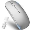 Wireless Bluetooth Mouse with Port High Bluetooth DPI TELEC Compatible with and Smartphones [2025 Industry-Leading Type-C & USB-A Compatible] Type-C