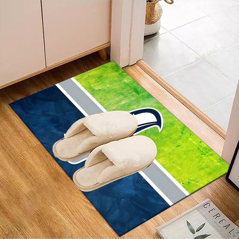 Seahawks Team Spirit Rug Game Carpet, Floor Mat for Bedroom Living Room Entryway Rug, Home Decor Idea Gift for Christmas birthday
