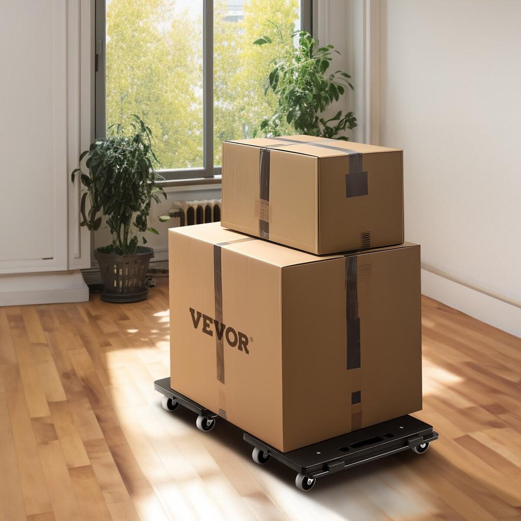 Furniture Dolly, 500 Lbs Capacity Each Count, Furniture Mover with Wheels, Portable Moving Rollers 4 Wheels Heavy Duty, Small Flat Dolly Cart with