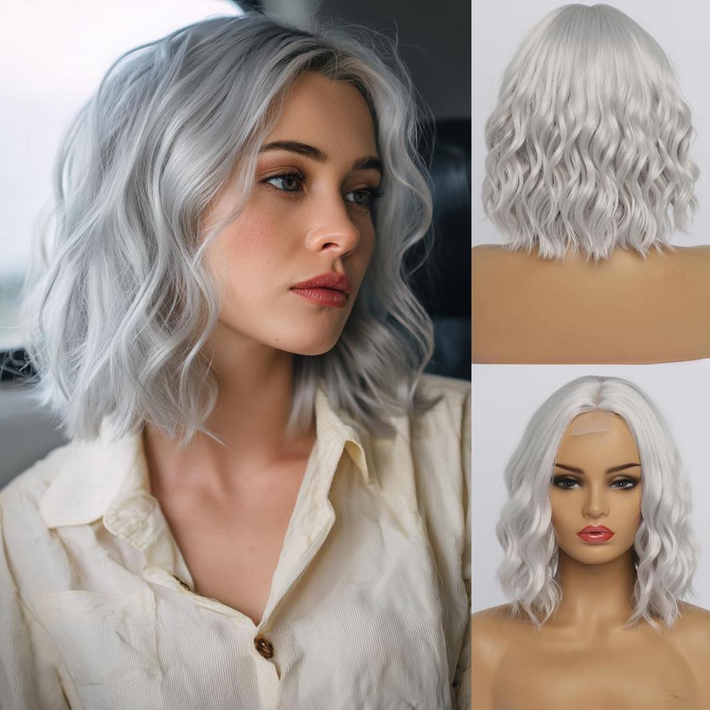 European American Wig Popular Full Head Hairstyle Wavy Roll Heat-resistant Fiber High Temperature Silk Women