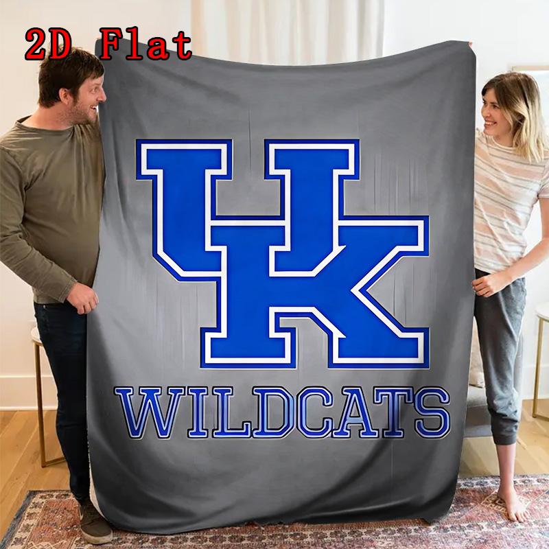 Kentucky 2D Flat Pattern Flannel Blanket High quality All Seasons Warmth and Comfort Perfect for Christmas Gifts.MMT0918380
