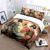 Traditional Geisha Art Print Set Bedding Set with 1 Duvet Cover 2 Pillowcases Single Double King Queen, Gift