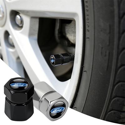 4Pcs Car Wheel Stem Air Valve Cap Tire Dust Cover Accessories For Focus Mk2 MK3 MK7 MK4 Fiesta Ranger Mustang Kuga P7 ETransit