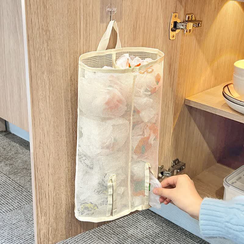 Wall-mounted Net Curtain Storage Pouch for Underwear, Underpants, Bras and Socks. Household Storage and Organizing Net Bag.