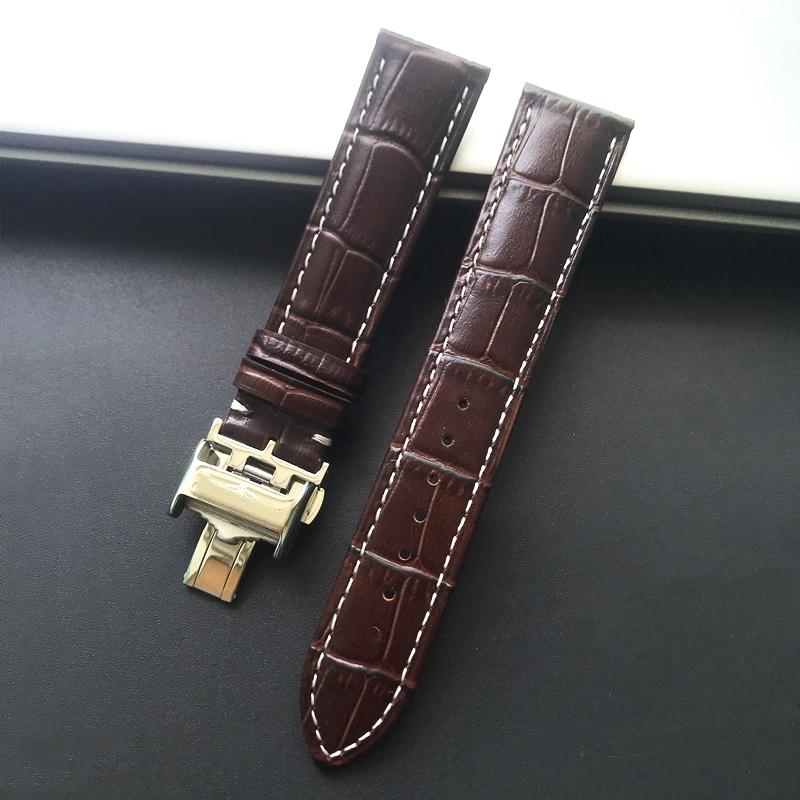

Ремешок для часов из натуральной телячьей кожи, 19 мм, 20 мм, 21 мм, черный, коричневый для мужчин Longines Master L4 L2 серии, ремешок для часов из воловьей кожи, браслет 19mm