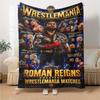 Wrestlemania Blanket Soft Warm Cozy Great for Sofa Chair Bedding Four Seasons Multipurpose Digital Print Gift for Travel Home Birthdays