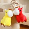 Horse Plush Pendant Soft Stuffed Animal Bag Charm Cartoon Horse Figurine Keychain Home Car Decor Gift