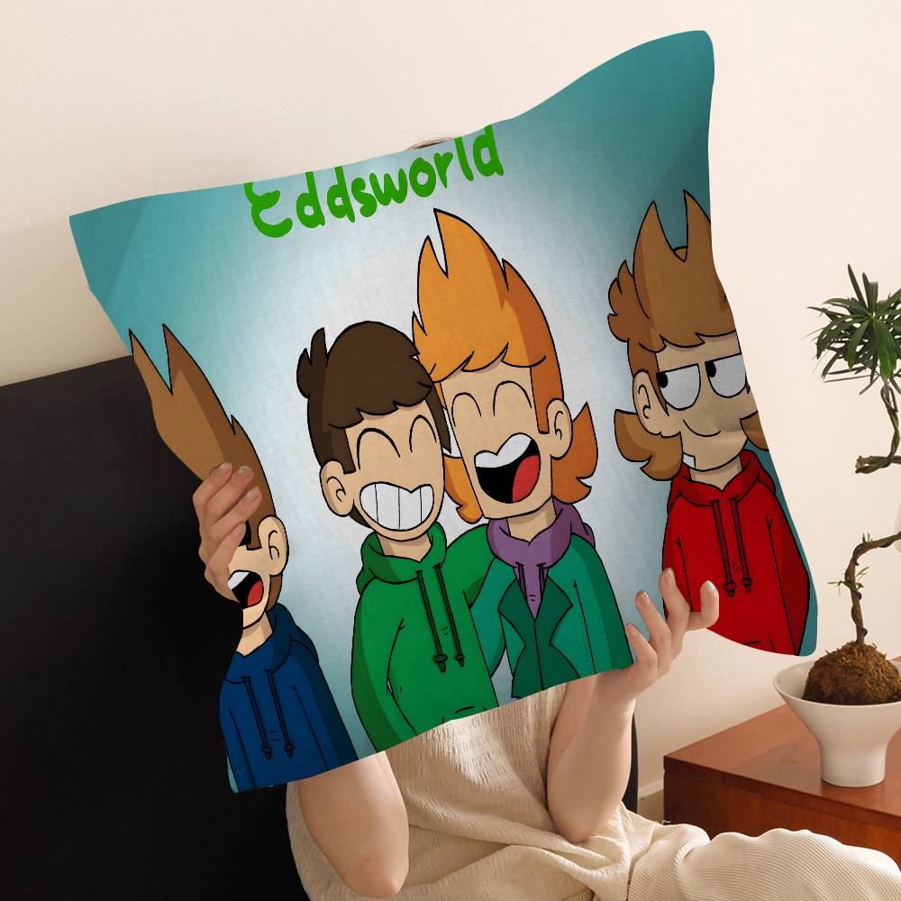 Federa per Cuscino Eddsworld Animato Federa Cuscino Soggiorno Divano Arredamento Casa Personalizzato