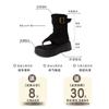 Fashion versatile casual retro toe cool boots women's 2025 summer new versatile temperament simple outer wear stacking boots