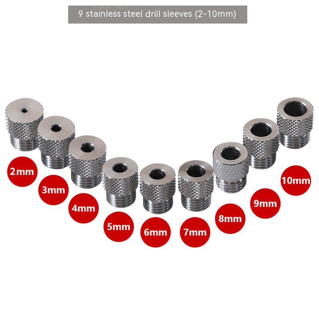 2 10mm Hole Puncher Locator Wear resist Self centering Dowelling Jig Diy Drill Guide Tools For Carpentry