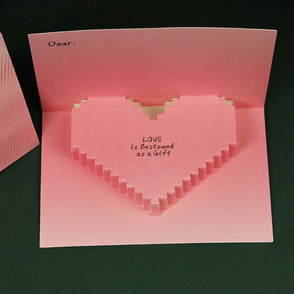 

Creative 3D Heart Greeting Card Paper Sculpture 3D Greeting Card Valentine s Day 2