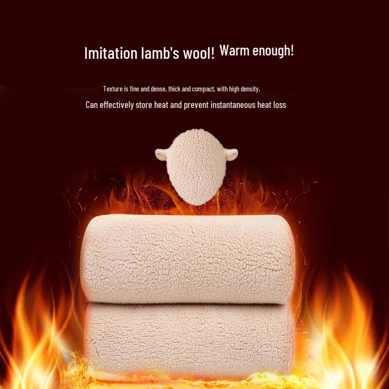 Women's Faux Lamb Wool Lined Black Stirrup Leggings