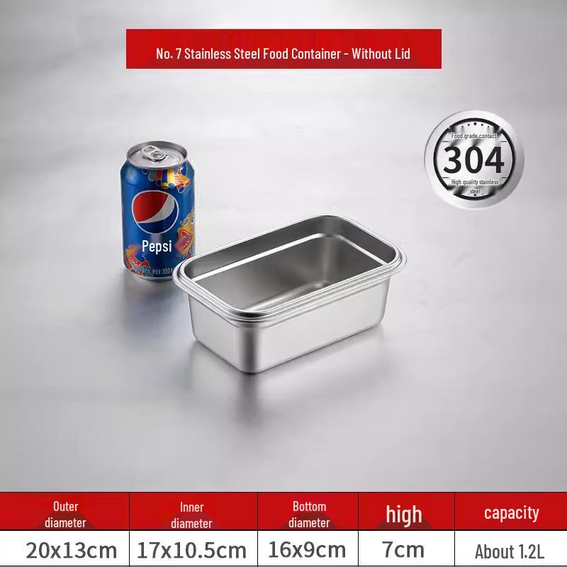 Extra Large 304 Stainless Steel Sealed Food Container