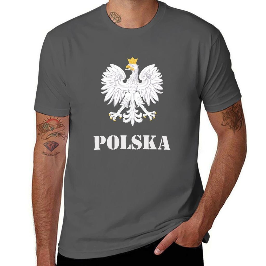 Poland Polish Flag Polish Eagle TShirt Minimalist Graphic Tee Shirt