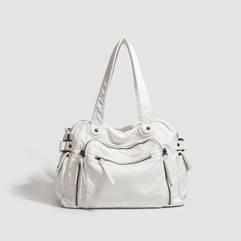 Borsa da Moto Retro Y2K più Venduta: Borsa a Mano di Grande Capacità, Borsa Tote Stile Wasteland, Messenger a Spalla da Donna.