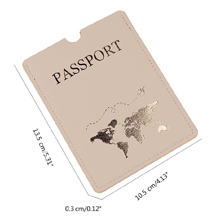 Durable PU Passport Cover Wedding Gift Credit Card Holder Gift for Traveler