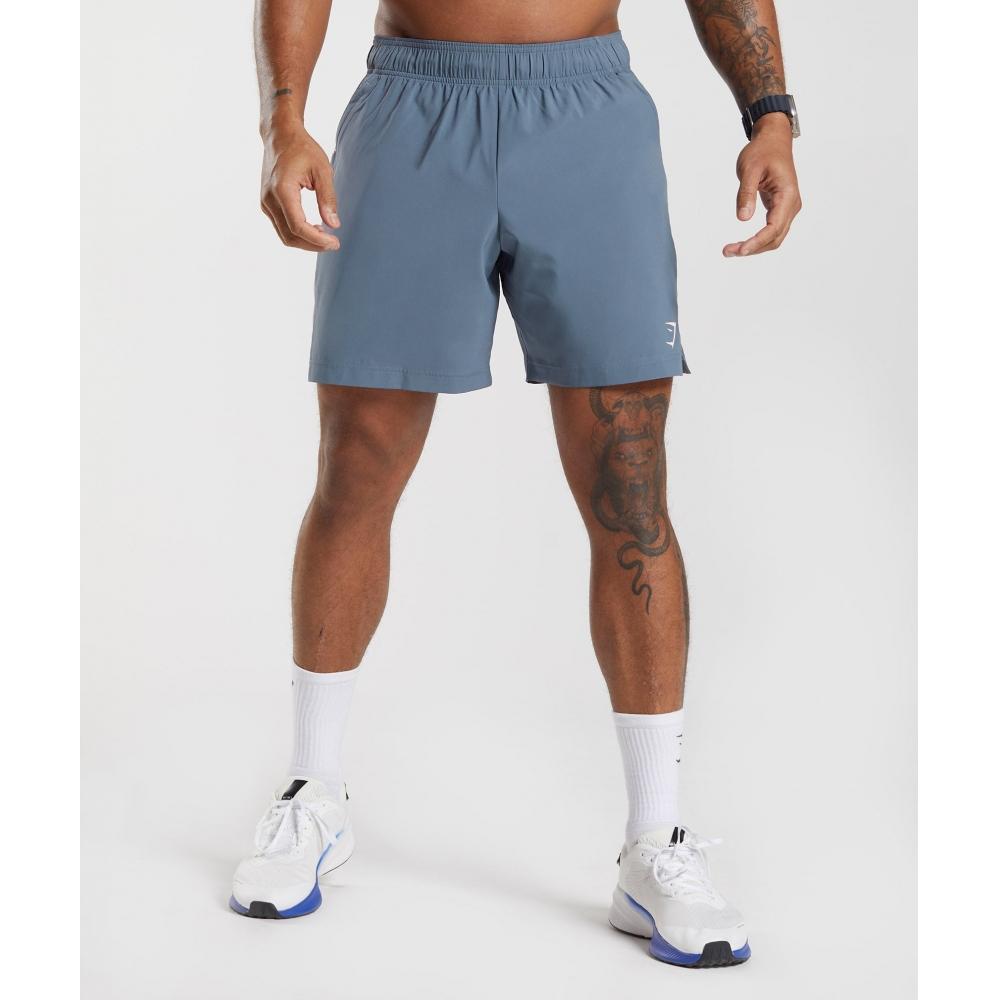 

Gymshark Спортивные шорты вечерние синие дрейфовые серые A3a1q Ub1v S