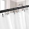 12 Stück Doppelseitige Rollende Duschvorhangringe Frei Gleitende Badezimmer Duschhänger Vorhangstangen