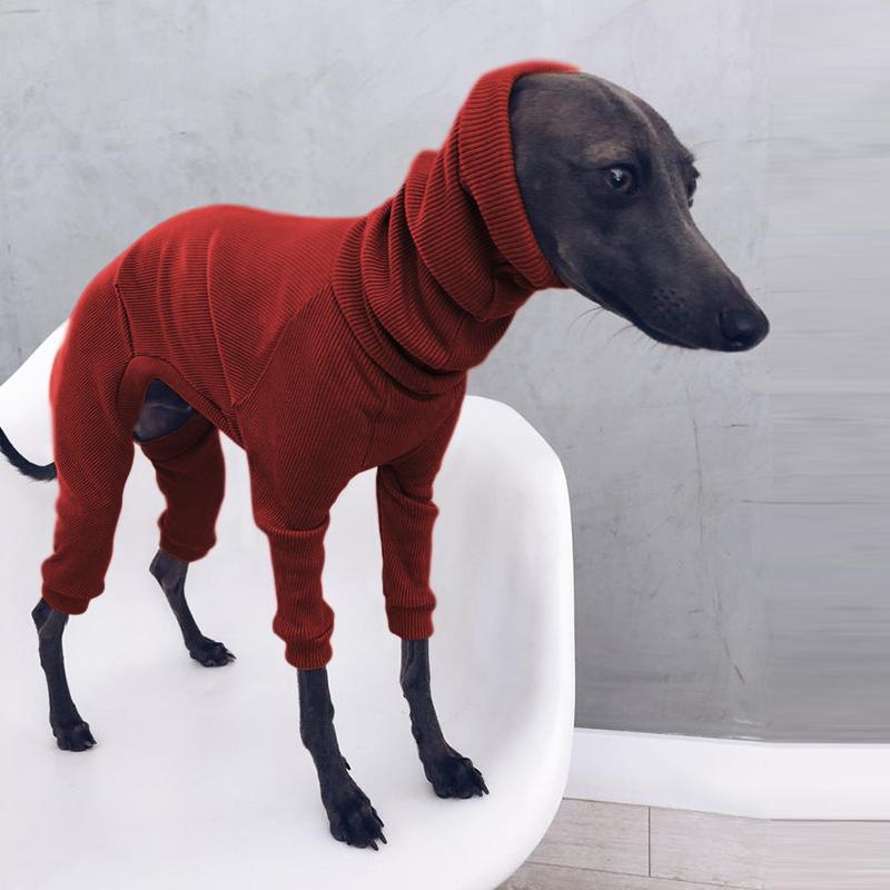 Whippet Italian Greyhound Clothes Big Dog Overalls For Medium Large Dogs Turtleneck Winter Pet Pajamas Onesies For Shepherd