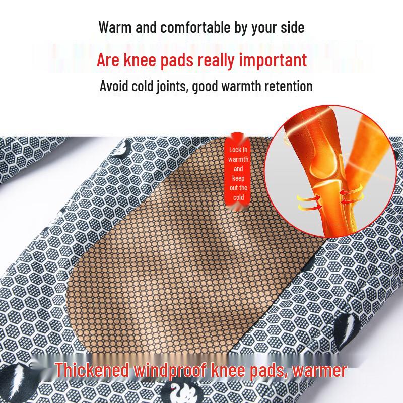 Men's Thickened Goose Down Straight-Leg Winter Trousers