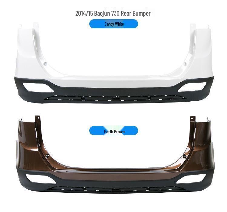 Baojun 730 Front & Rear Bumpers (2014-2016) - Thick Material, High-Temp Paint, Original Quality