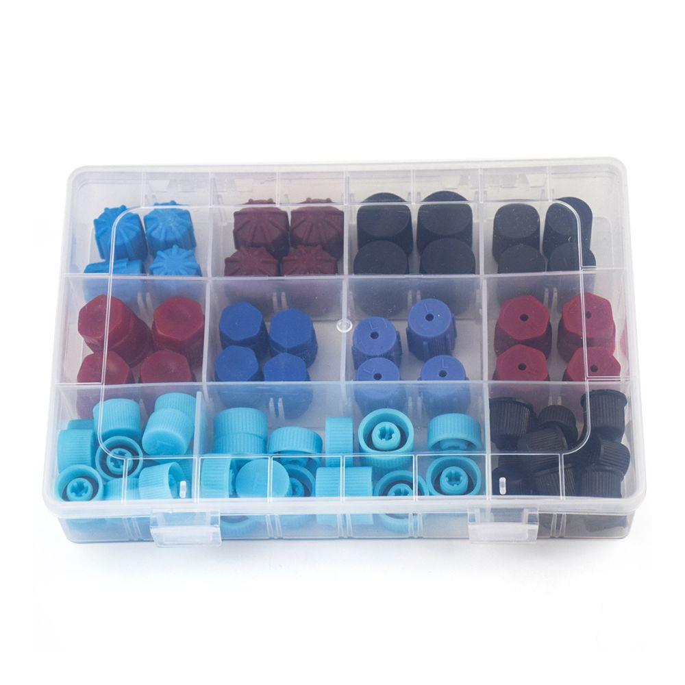 

Cap Set Air Conditioning Valve Core Cap Valve Core Dust Caps Set Dust Cap for Car Air Conditioning