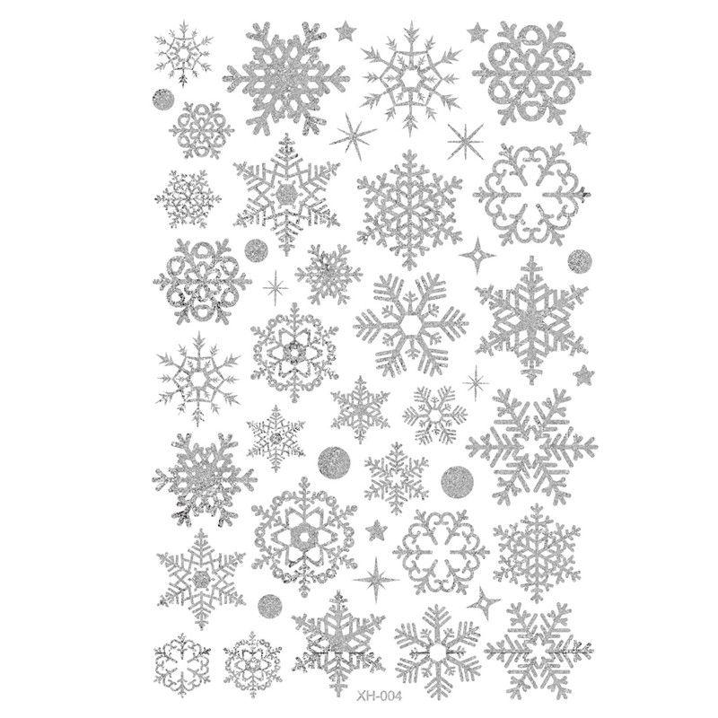 Christmas Merry Window Stickers Xmas New Year Decor Decals Santa Reindeer Claus