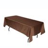 Tablecloth 1PCS Hotel Banquet Wedding Scene Solid Color Rectangular Silk Satin Cloth Table High-end Decoration
