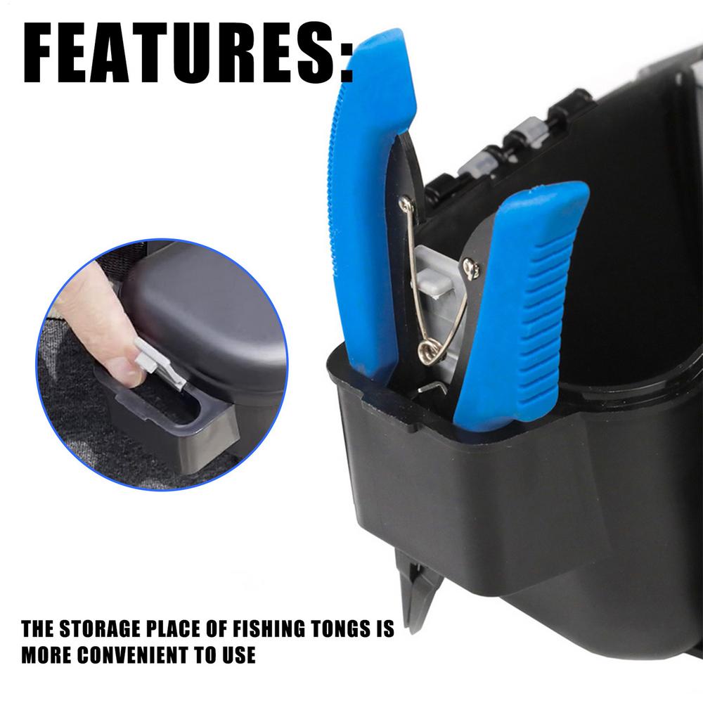 Fishing Bait Box Waist Belt Multi-Functional Tackle Organizer Portable Multifunctional Fishing Equipment Organizer Box Waist Bag