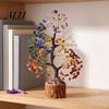 Healing Stone Tree Decor Faux Crystal Figurine, Natural Tree, of Life Decorative for Positive Energy, Money Fengshui Decoration Home Office