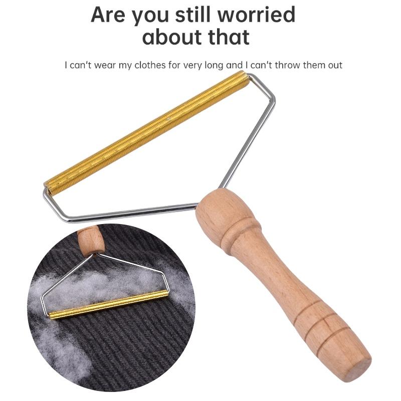 Wholesale Jute Wood And Alloy Lint Remover Perfect For Removing Pet Hair
