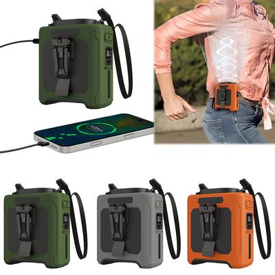 Cool Waist Fan with Power Bank Wearable Personal Fan Brushless Motor Belt Personal Cooling Fan for Sports Cooking Outdoor Work