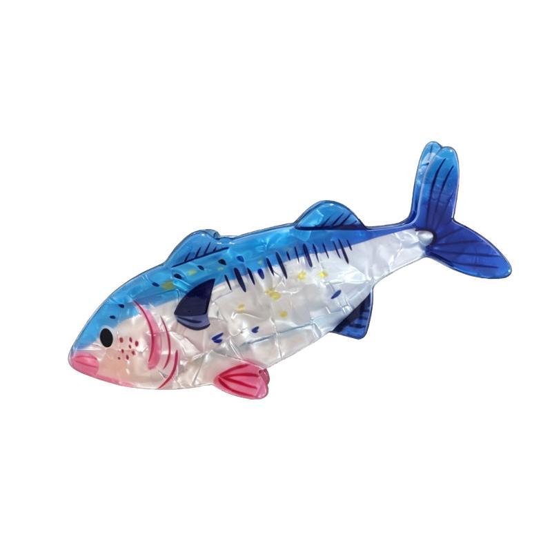 Acrylic Fish Hair Claw Clip Non Slip No Hair Damage Comfortable Grip Fits Thick Thin All Hair Types Women