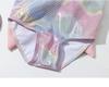 Bright Crystal Princess Mermaid Swimsuit – Cute Korean Skirt Style for Girls