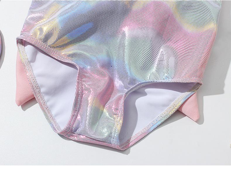 Bright Crystal Princess Mermaid Swimsuit – Cute Korean Skirt Style for Girls