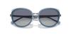 Emporio Armani Shiny Sunglasses Size 53 Women's Gunmetal/Blue EA2146,