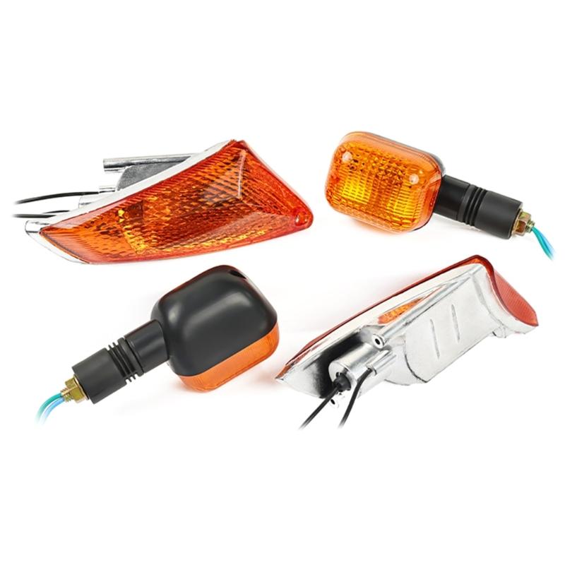 1 Pair Front/Rear Turn Signal Indicator Light Motorcycle LED Blinker Lamp for QS110-2 Turn Signal Indicator Waterproof