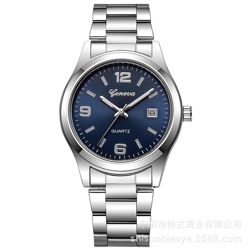 

Ladies Quartz Watch Steel Band Design with Calendar Feature Daily Fashion Accessory Birthday Gift чёрный