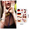 Tattoo Sticker Waterproof Bronzing Football World Cup Theme Event Holiday Tattoo