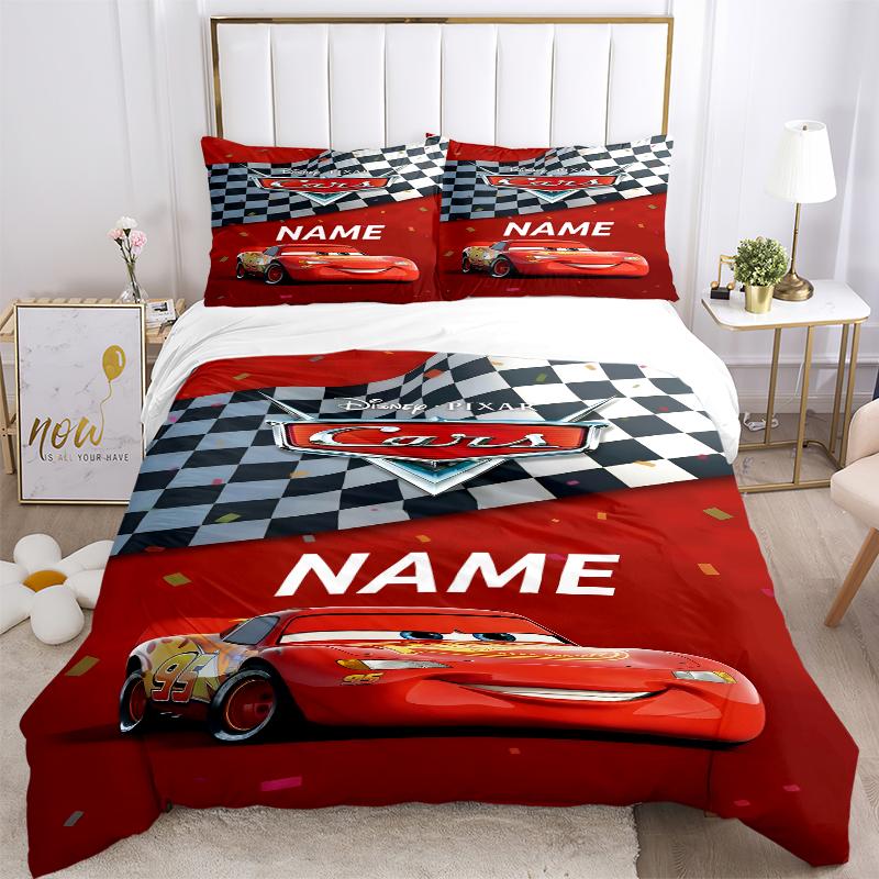 Custom Textile Cars Bedding 3 Piece Set HD Print Duvet Cover Pillowcases for Teens Adult Bedroom Decoration