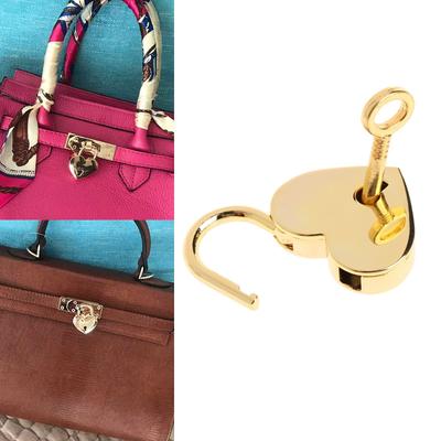 1PC Security Tools Jewelry Box With Key Heart Shaped Vintage Diary Protector Mini Padlock Travel