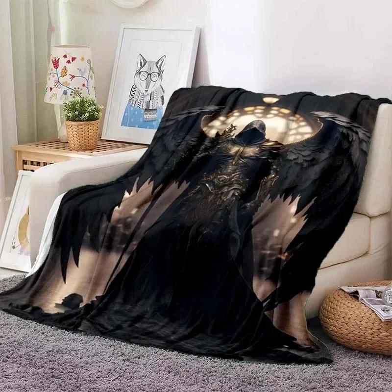 Skull3Dmotorcycle Pattern Gothic Soft PlushBlanketFlannelBlanket Throw Blanket for Living Room Bedroom Beds Sofa Picnic Cover